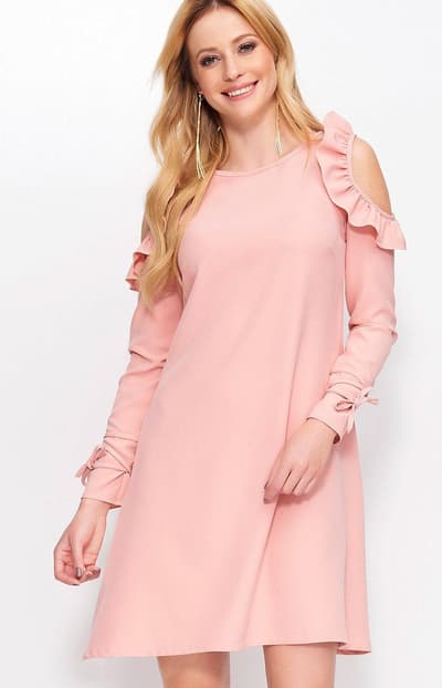 M402 Kjole, Dirty Pink, XL