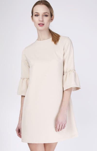 Kjole Suk136, Beige, 36