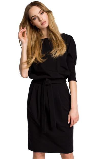 M369 kjole, sort, 2XL