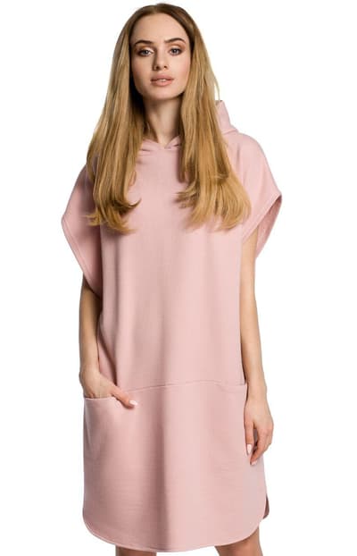 M368 kjole, pulverrosa, l / xl
