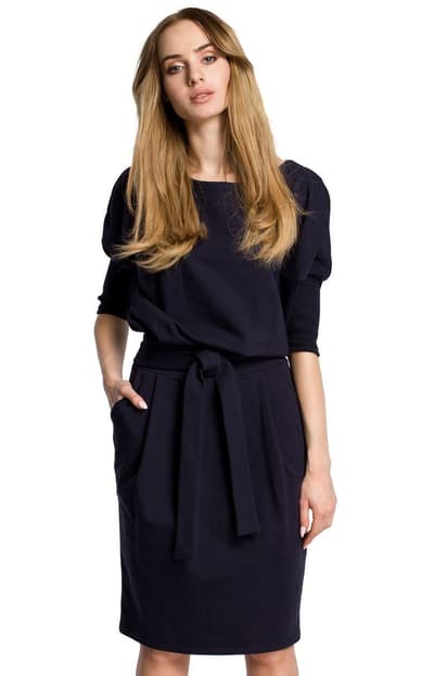 M369 Kjole, Navy Blue, XL