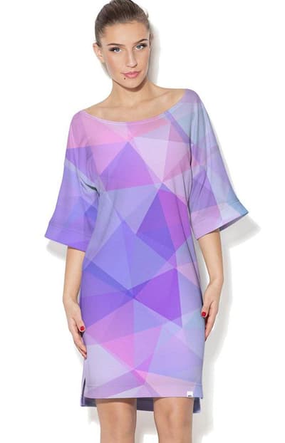 CP-024 kjole 224, violet-pink, en størrelse