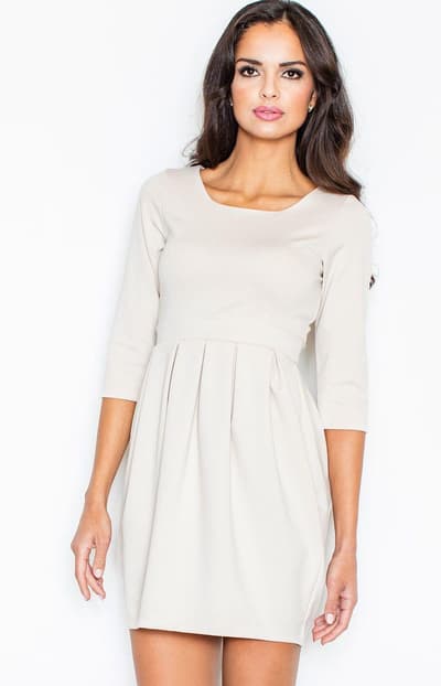 M122 kjole, beige, xl