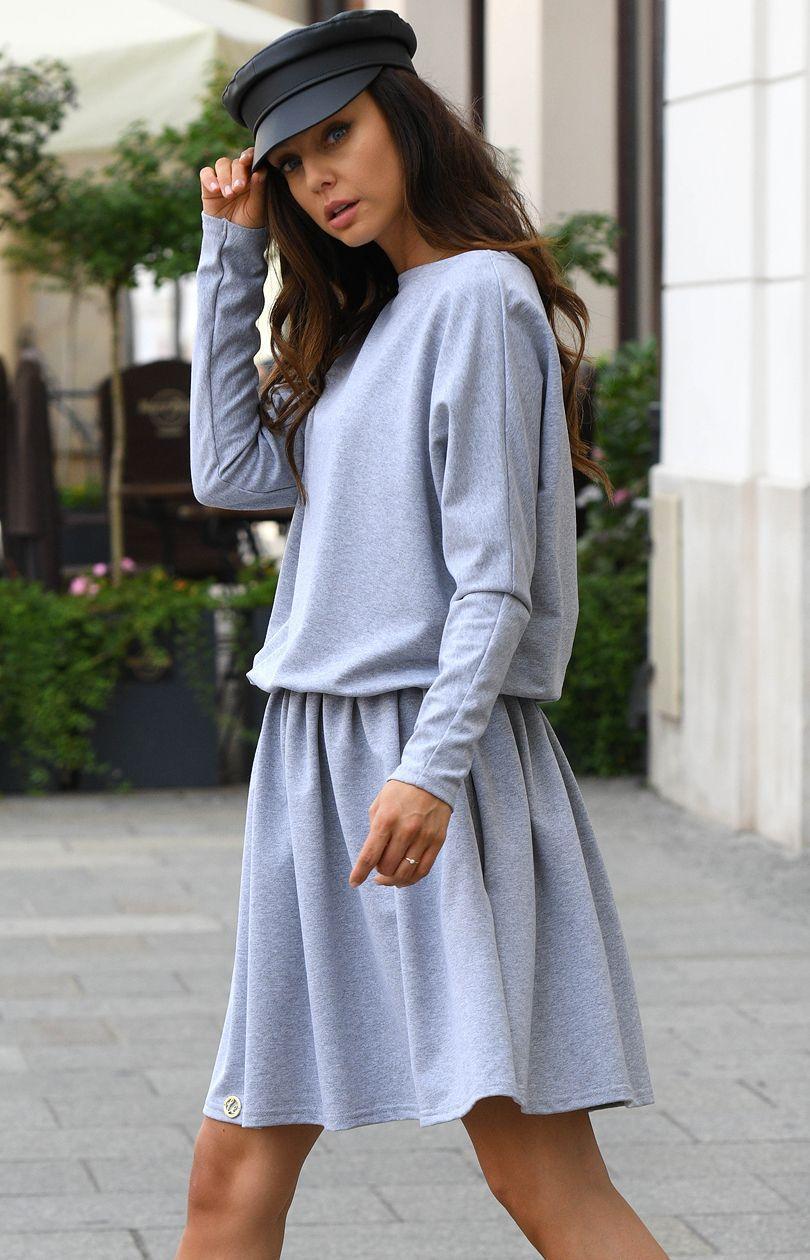 L348 dress sweatshirt, light gray, S