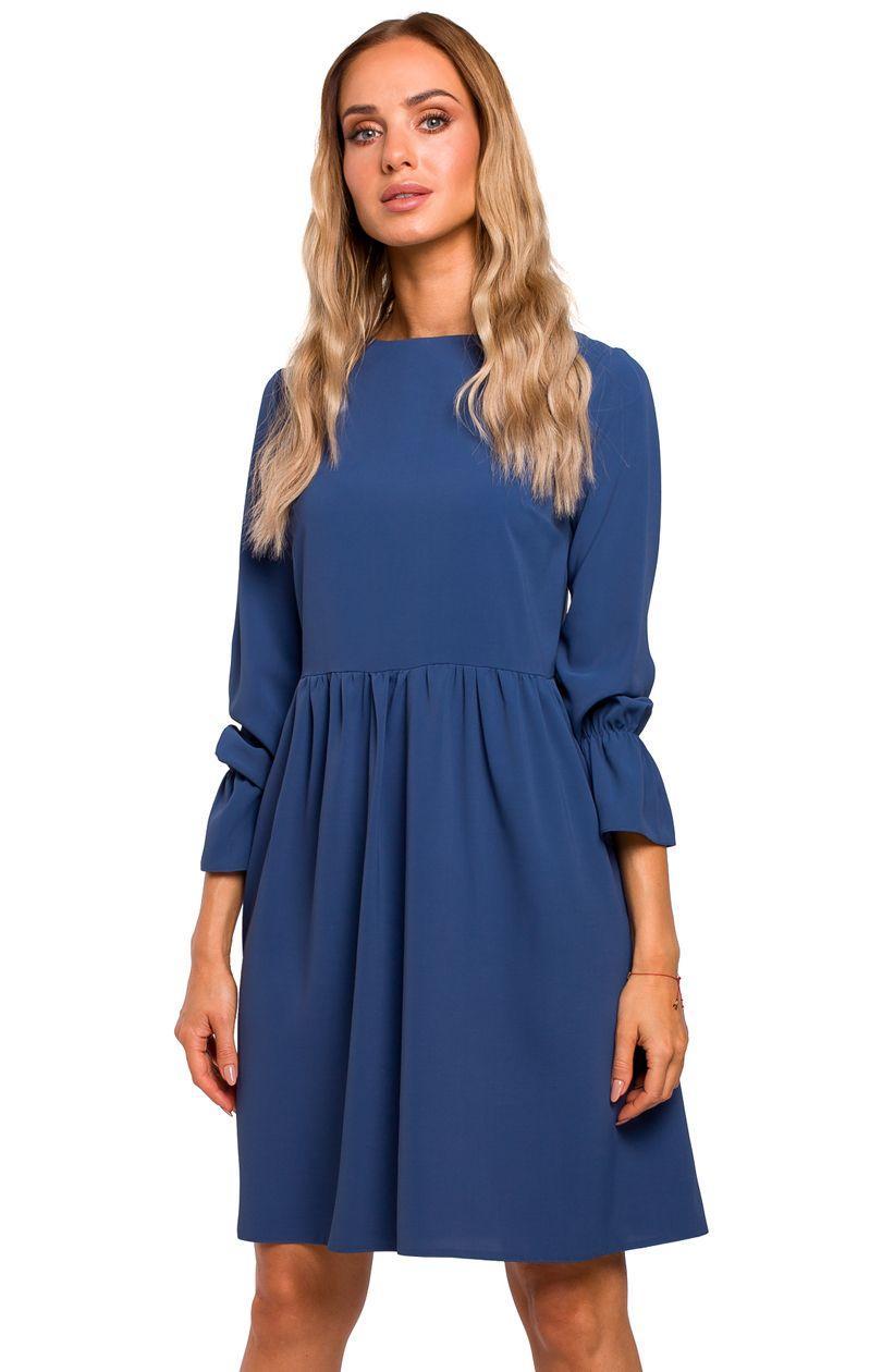 Dress M465, blue, S