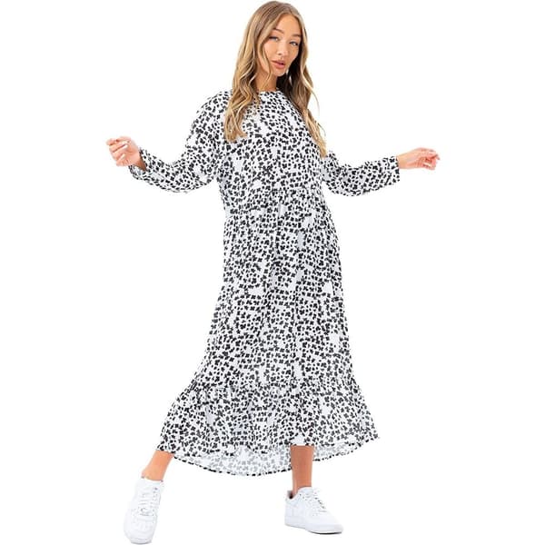 Hype Kvinnor/Damer Omorose Daisy Maxiklänning White/Black 6 UK