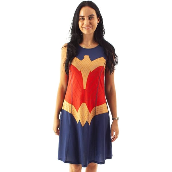 Wonder Woman Womens/Ladies Skater Costume Dress