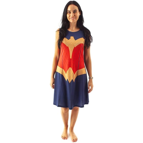 Wonder Woman Womens/Ladies Skater Costume Dress