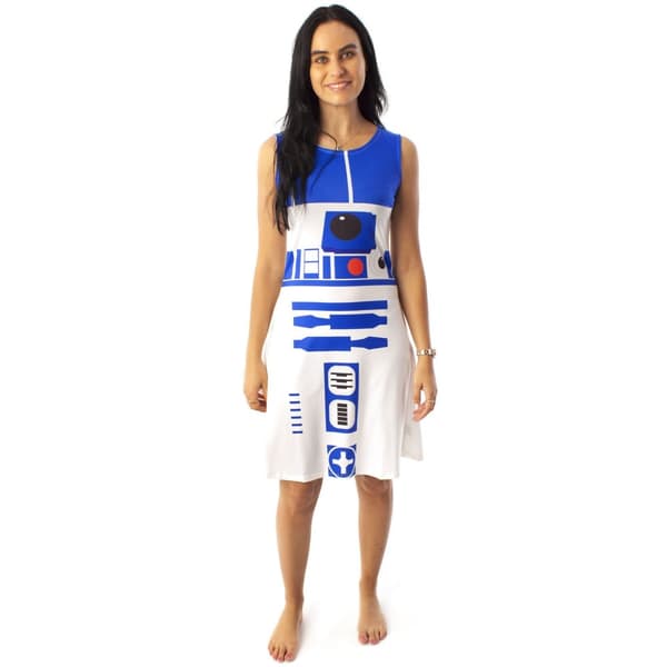 Star Wars Womens/Ladies R2-D2 Cosplay Skater Dress