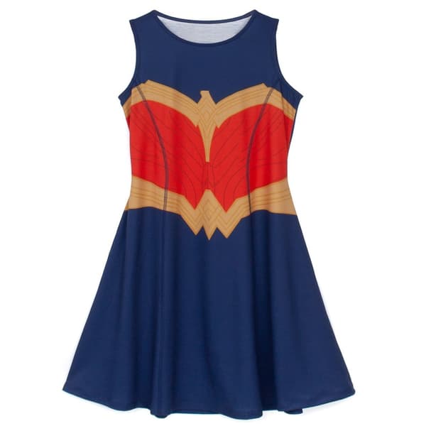 Wonder Woman Girls Skater Costume Dress