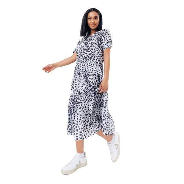 Hype Womens/Ladies Dalmatian Sack Malmo Dress White/Black 8 UK
