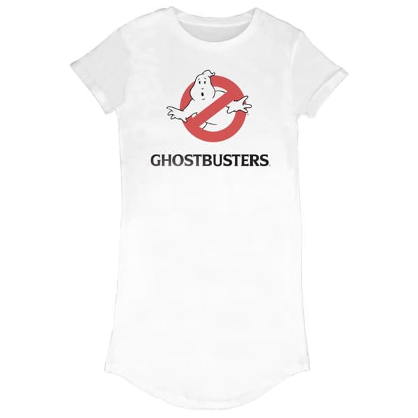 Ghostbusters Kvinnor/Ladies T-Shirt klänning med logotyp