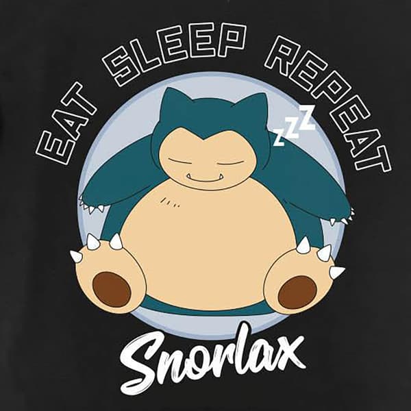 Pokemon Kvinnor/Damer Sleeping Snorlax T-Shirt klänning