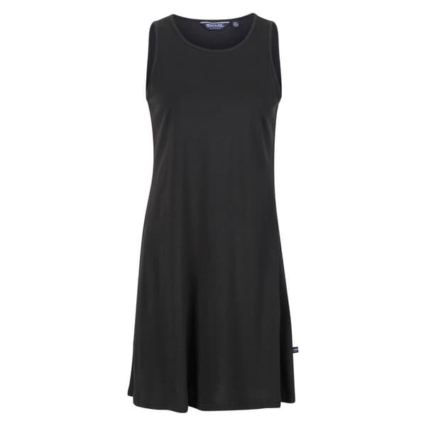 Regatta Womens/Ladies Kaimana Plain Swing Dress Black 10 UK