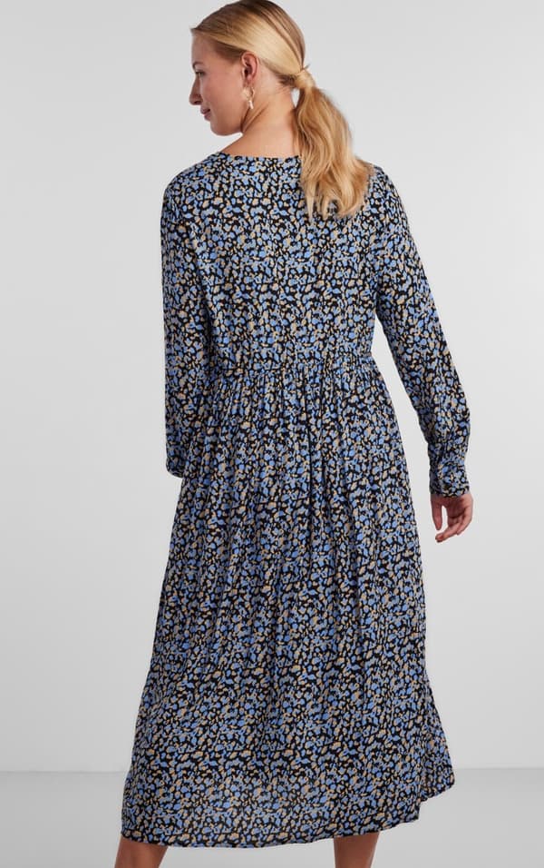 Pieces - pcNya LS Midi Dress Graphic Print