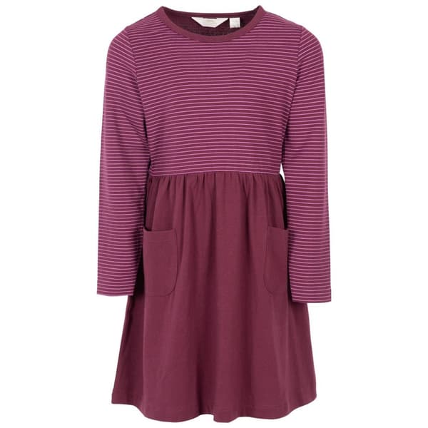 Trespass Piger Forgotten Stripe Jersey Casual Dress