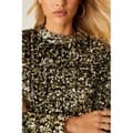 Miniatyrbillede 4 af 5: Dorothy Perkins Dame/kvinder Sequins Velvet Mini Dress med pailletter
