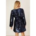 Miniatyrbillede 2 af 5: Dorothy Perkins Kvinder/damer Sequins Wrap Mini Dress
