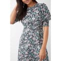 Miniatyrbild 4 av 5: Dorothy Perkins Kvinnor/Damer Floral Shirred Cuff Midi Dress