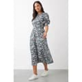 Miniatyrbild 5 av 5: Dorothy Perkins Kvinnor/Damer Floral Shirred Cuff Midi Dress