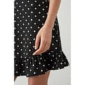 Miniatyrbillede 3 af 5: Dorothy Perkins Dame/kvinder plettet flæsekant med flæsekant Petite Mini Dress
