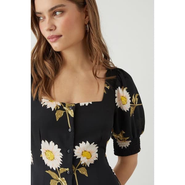 Dorothy Perkins Kvinder/damer blomstret knap-down midi-kjole med blomster