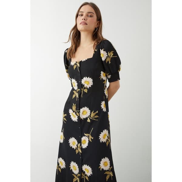 Dorothy Perkins Kvinder/damer blomstret knap-down midi-kjole med blomster