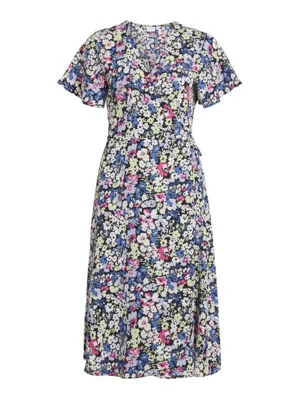 Vila - Vilovie SS Wrap Midi Dress Gina Print