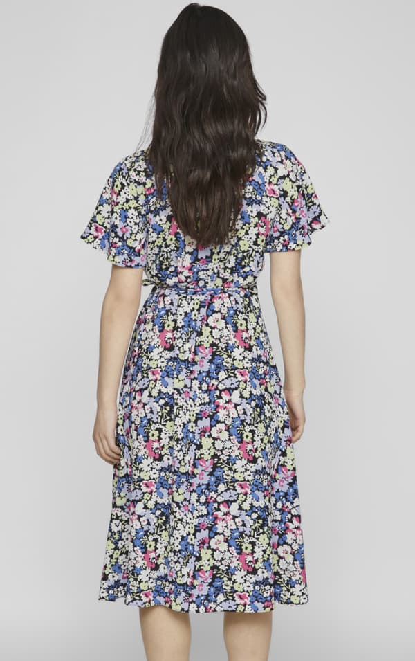 Vila - Vilovie SS Wrap Midi Dress Gina Print