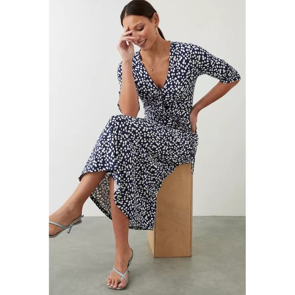 Dorothy Perkins Dame/Damer plettet omslags-midikjole