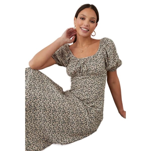 Dorothy Perkins Womens/Ladies Ditsy Print Ruched Midi Dress