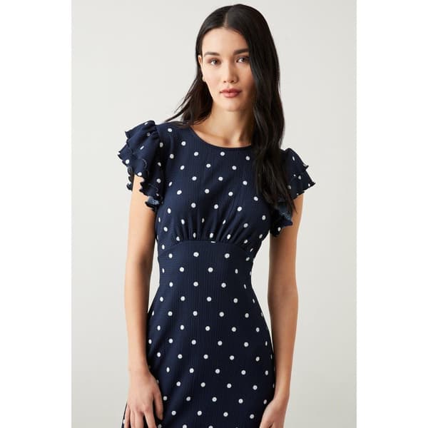 Dorothy Perkins Womens/Ladies Empire Spotted Ruffle Midi Dress
