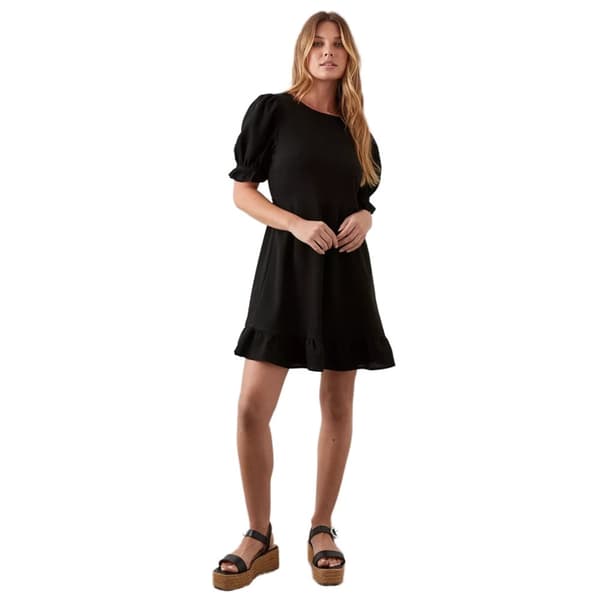 Dorothy Perkins Womens/Ladies Ruffle Hem Mini Dress Black 8 UK