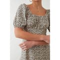 Miniatyrbillede 3 af 4: Dorothy Perkins Dame/kvinder Ditsy Print Ruched Midi Kjole