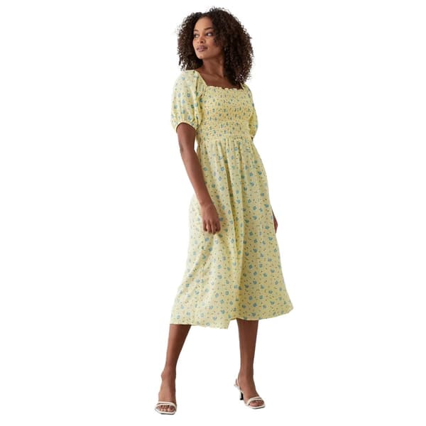 Dorothy Perkins Womens/Ladies Ditsy Print Shirred Midi Dress
