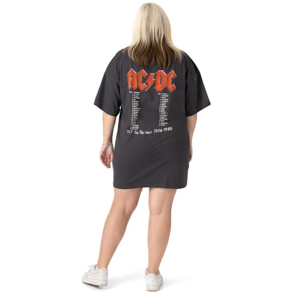AC/DC Womens/Ladies Oversized T-Shirt Dress