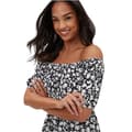 Miniatyrbillede 3 af 3: Dorothy Perkins Blomster Bardot Midi-kjole til kvinder/damer