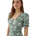 Miniatyrbillede 4 af 5: Dorothy Perkins Kortærmet midikjole med ditsy-print til kvinder/damer