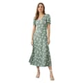 Miniatyrbillede 5 af 5: Dorothy Perkins Kortærmet midikjole med ditsy-print til kvinder/damer