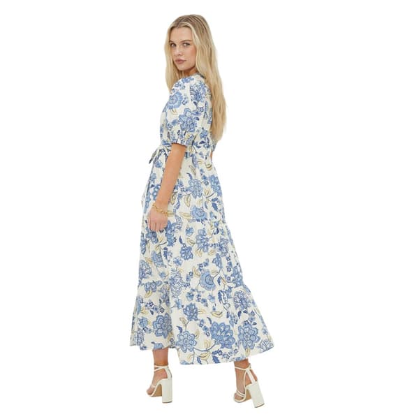 Dorothy Perkins Skjortekjole i blomstret poplin til kvinder/damer