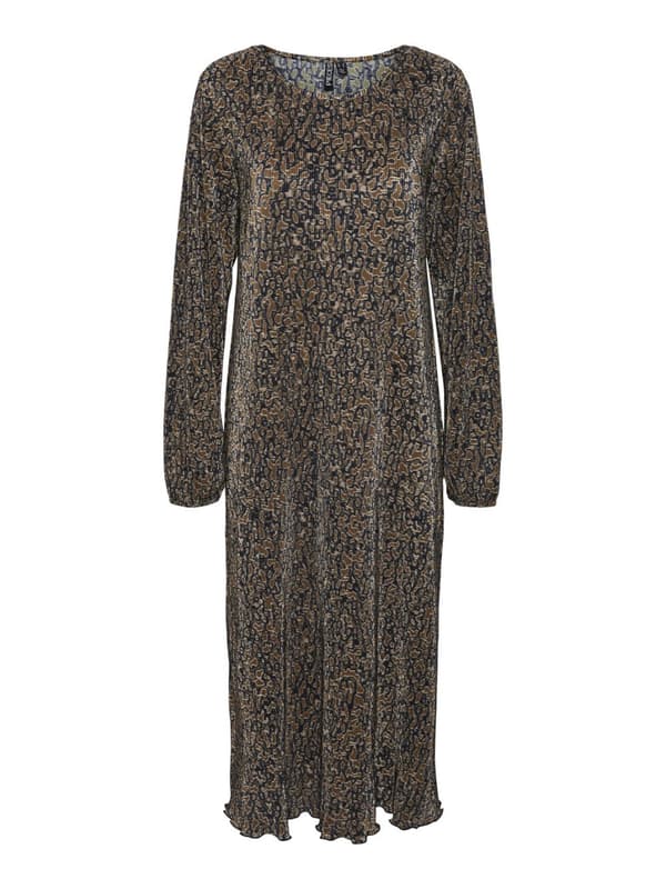 Pieces - pcJohanne LS O-neck Midi Dress