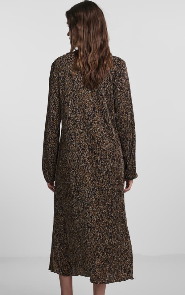 Pieces - pcJohanne LS O-neck Midi Dress