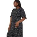 Miniatyrbild 4 av 4: Dorothy Perkins Kvinnor/Damer Spotted Plus Tie Sleeves Midi klänning