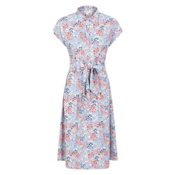 Mountain Warehouse Womens/Ladies Vienna Floral Shirt Dress Light Blue 26 UK