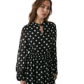 Miniatyrbillede 3 af 4: Principles Womens/Ladies Spotted Keyhole Dress