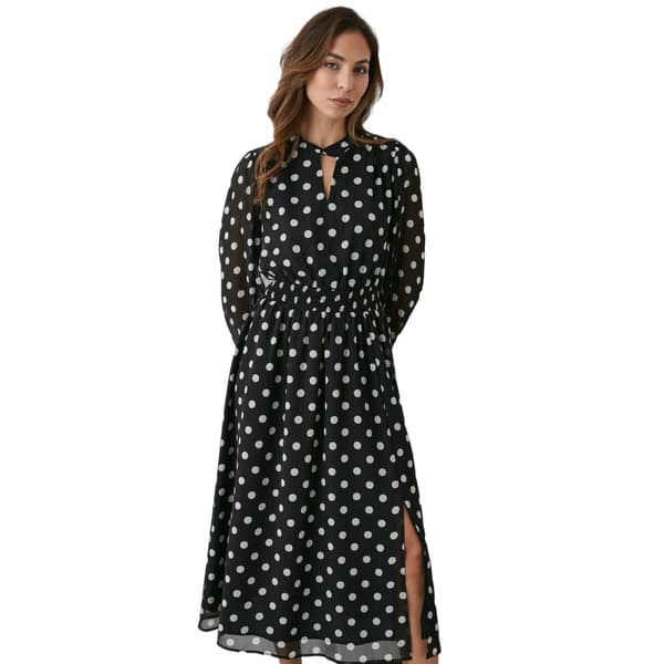 Principles Womens/Ladies Spotted Keyhole Dress