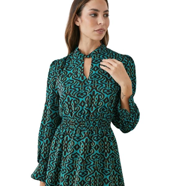 Principles Womens/Ladies Damask Shirred Waist Midi Dress