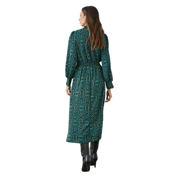 Principles Womens/Ladies Damask Shirred Waist Midi Dress