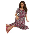 Pikkukuva 4 / 4: Dorothy Perkins Womens/Ladies Ditsy Print Tiered Petite Midi Dress