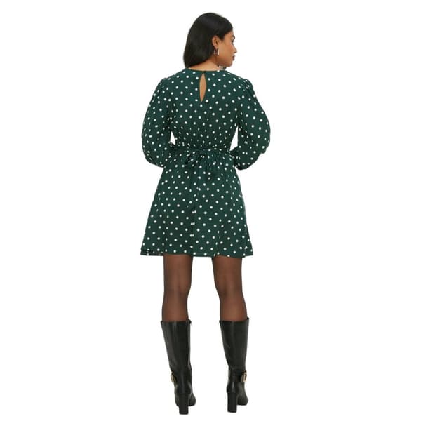 Dorothy Perkins Womens/Ladies Spotted Shirred Cuff Mini Dress